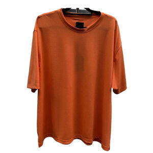 F/X Fusion Men's T-Shirt Size 2X Short Sleeve Crew Neck Pullover Orange Reg. New